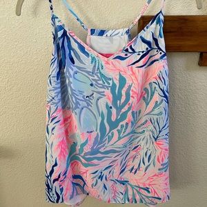 Lily Pulitzer ruffle tank